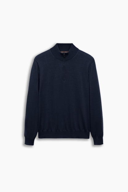Navy Blue Quarter Zip Shirt