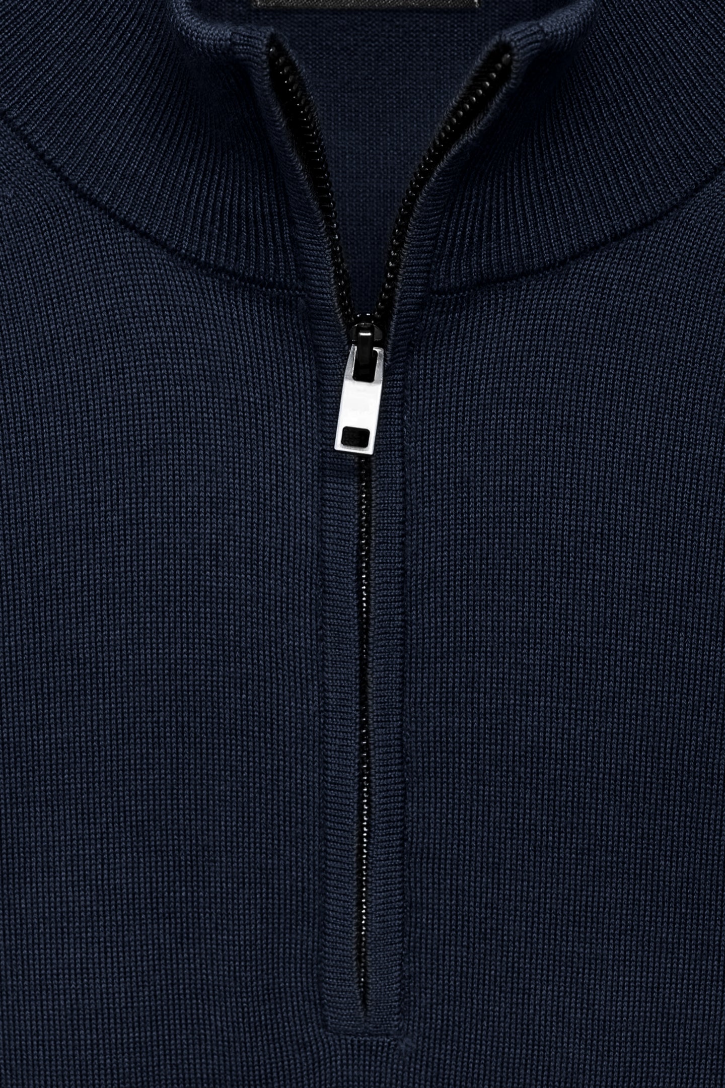 Navy Blue Quarter Zip Shirt