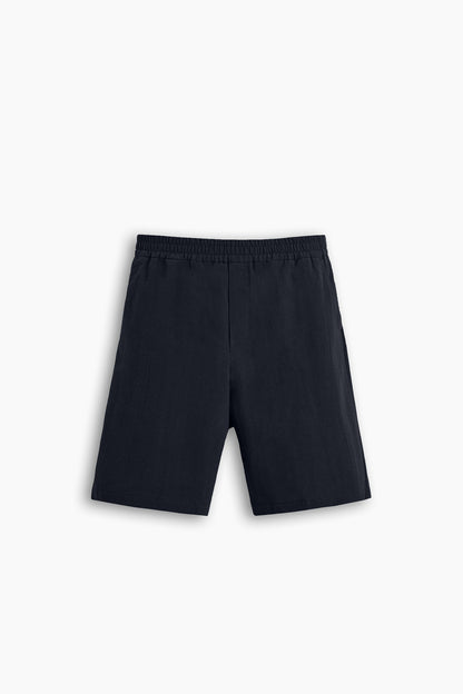 Navy Blue Relaxed Fit Shorts