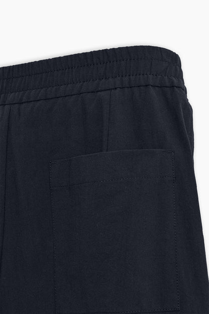 Navy Blue Relaxed Fit Shorts