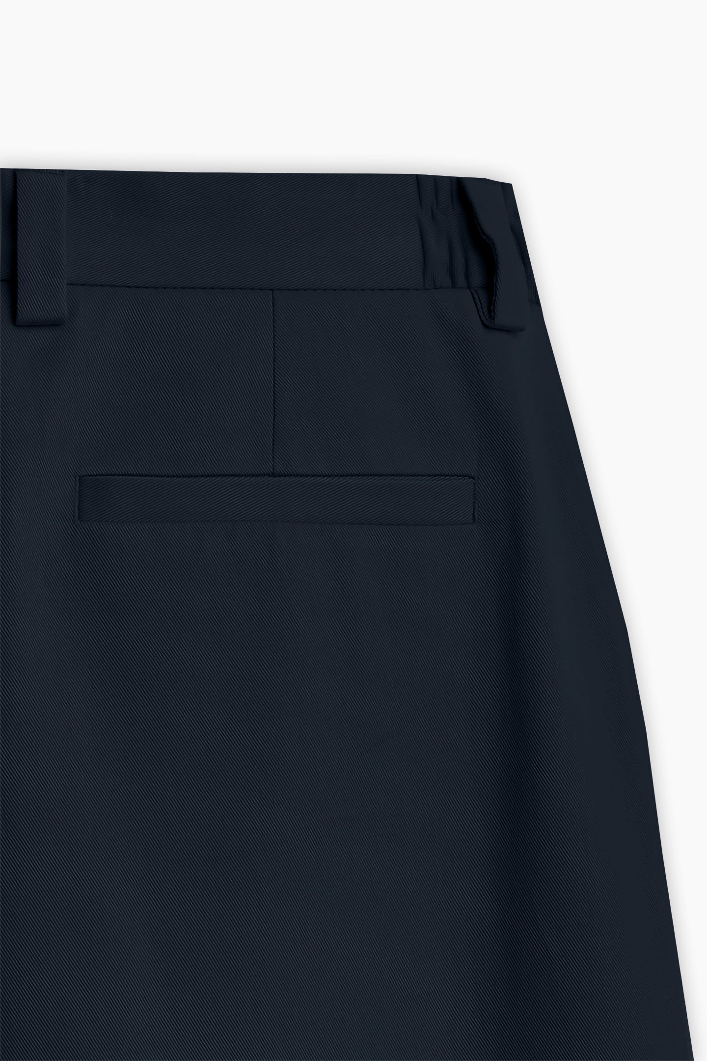 Navy Blue Pleated Trousers