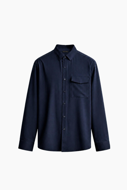 Navy Blue Collared Shirt