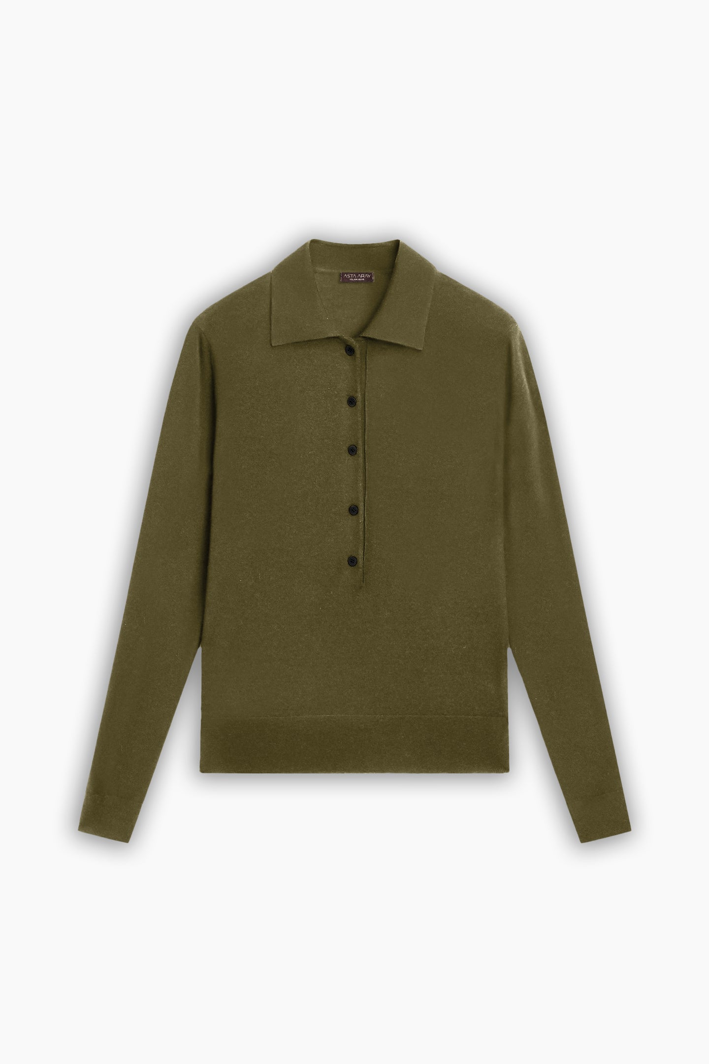 Olive Green Button Detailed Shirt