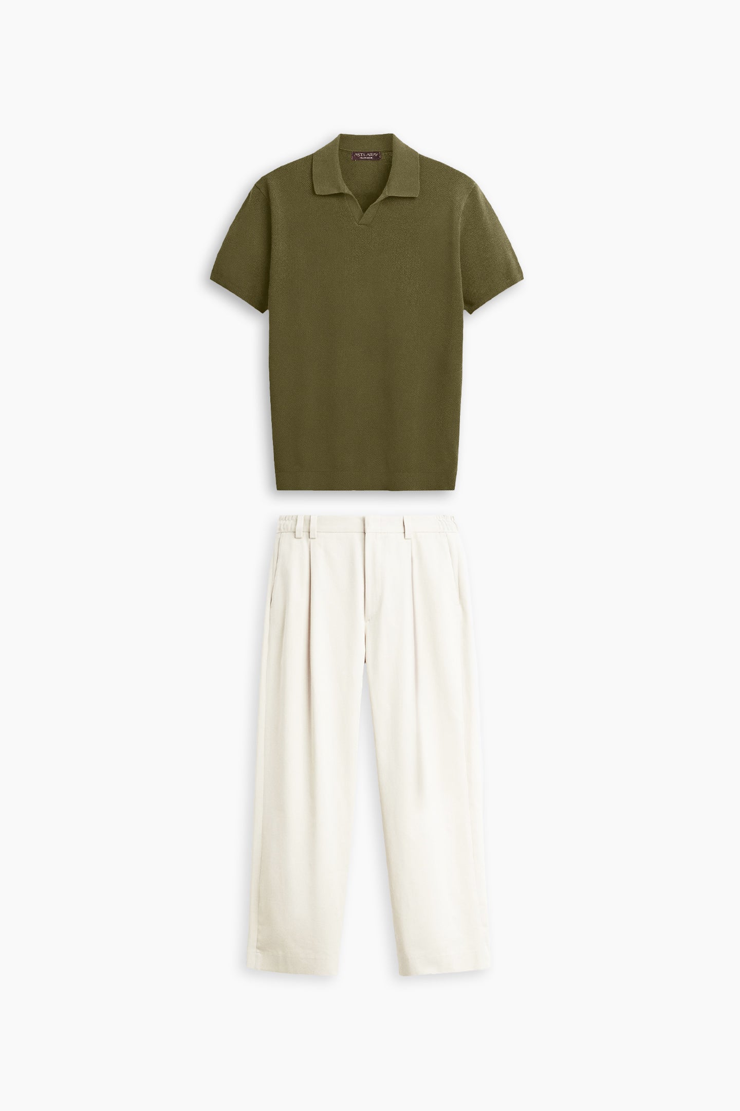 Olive Green & Beige S&T Set
