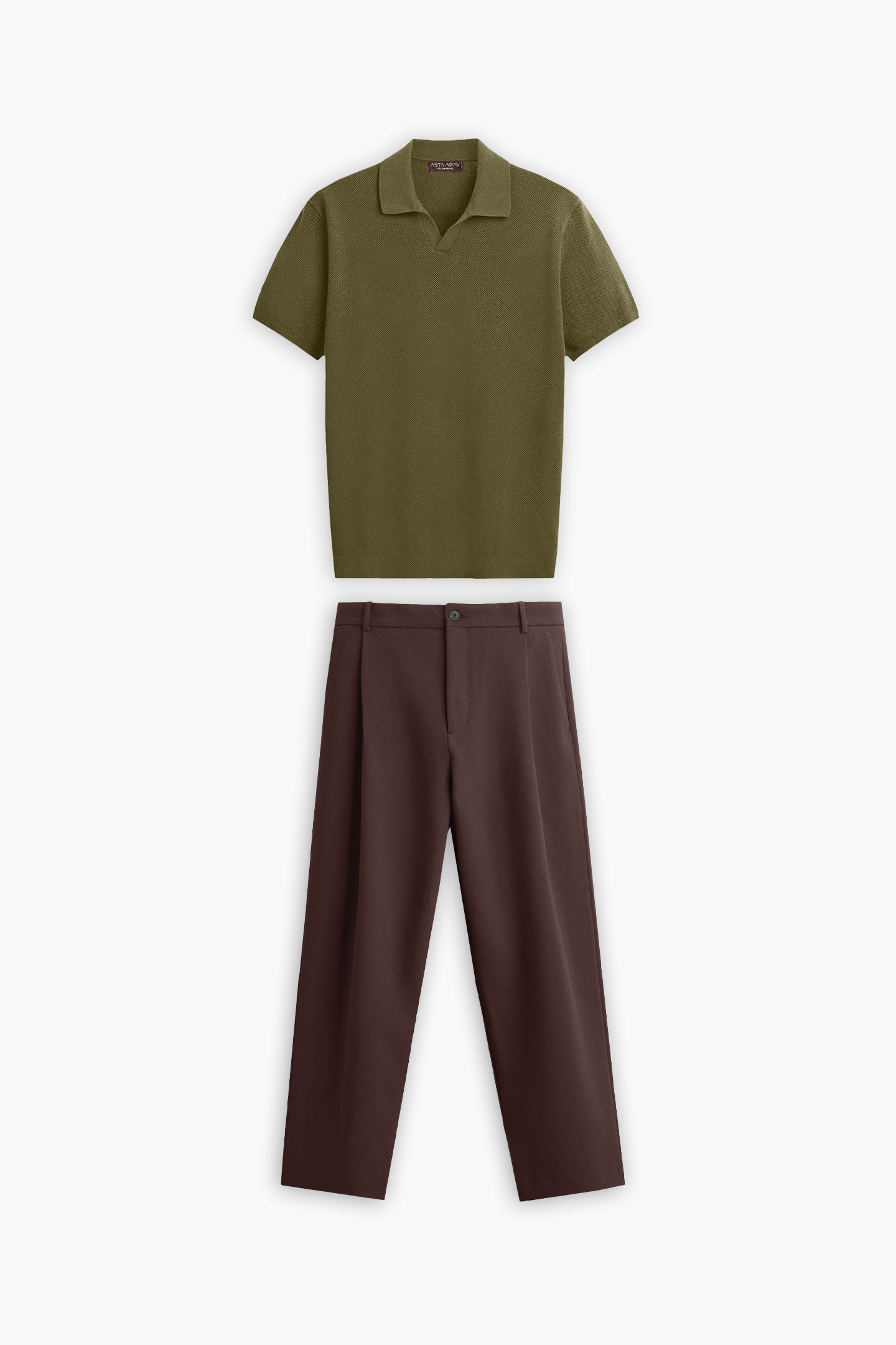 Olive Green & Brown S&T