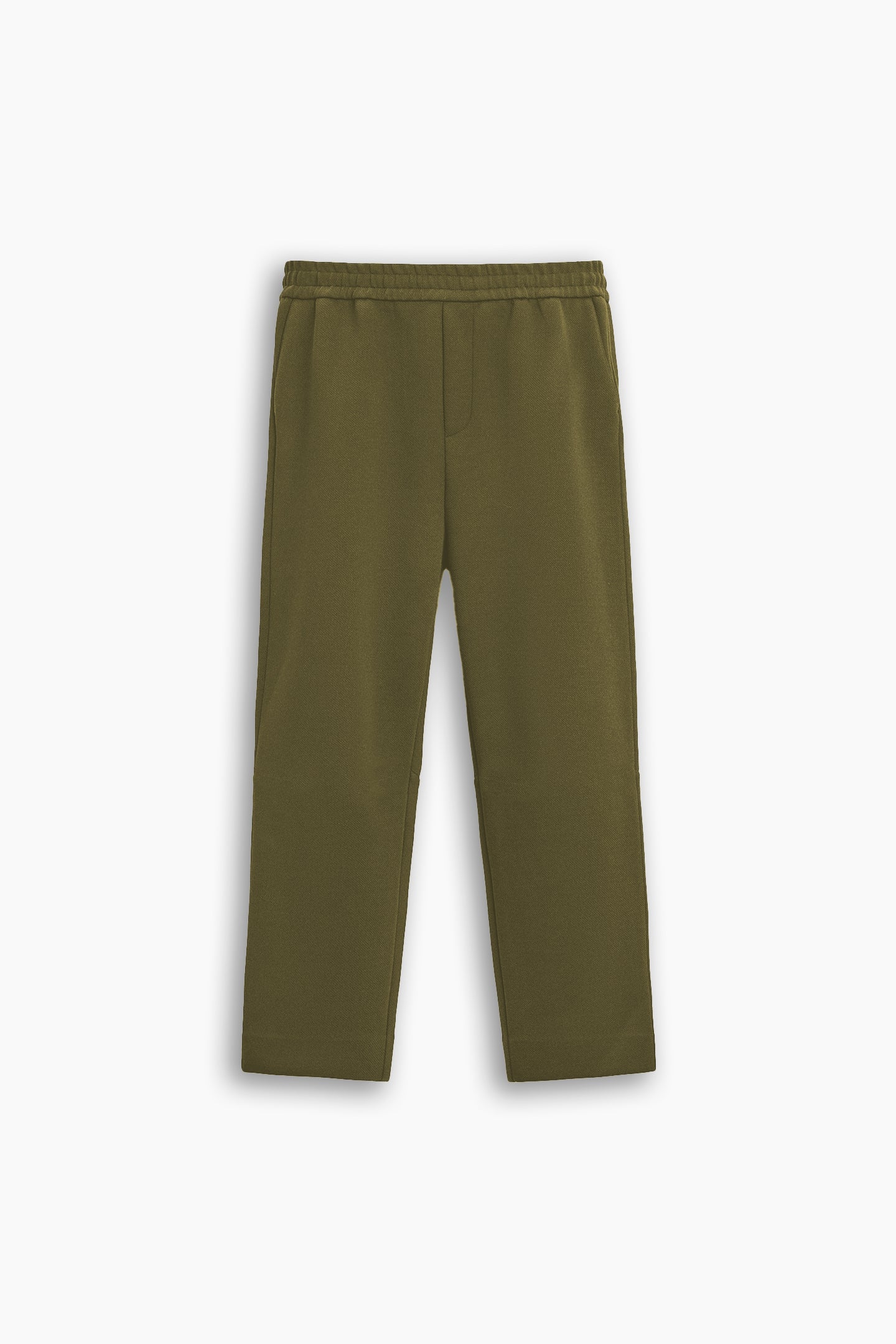 Olive Green Jogger Waist Trousers