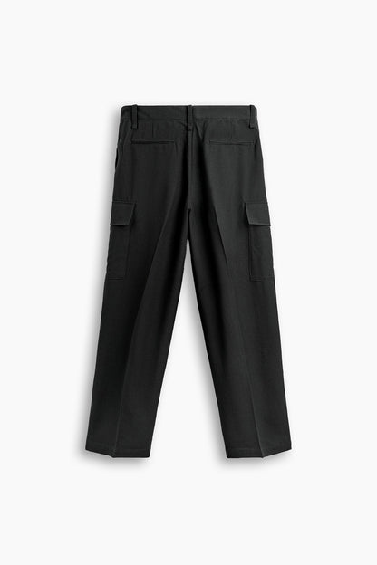 Pleated Cargo Trousers