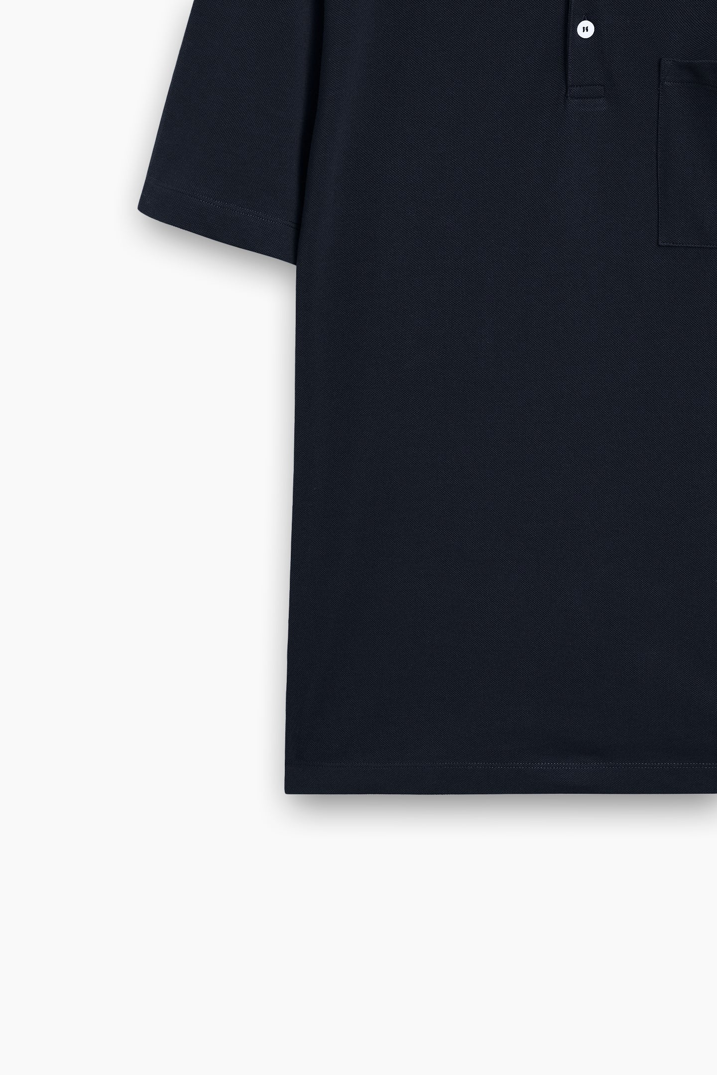 Contrast Buttoned Polo Shirt