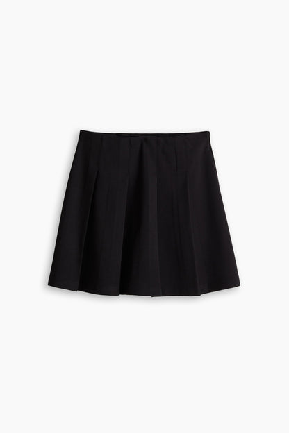Pleated Jersey Skirt
