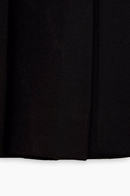 Black Pleated Mini-Skirt