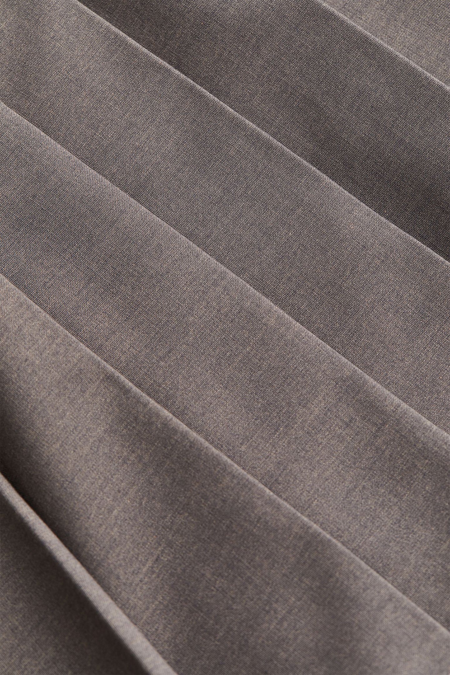 Grey Pleated Mini-Skirt