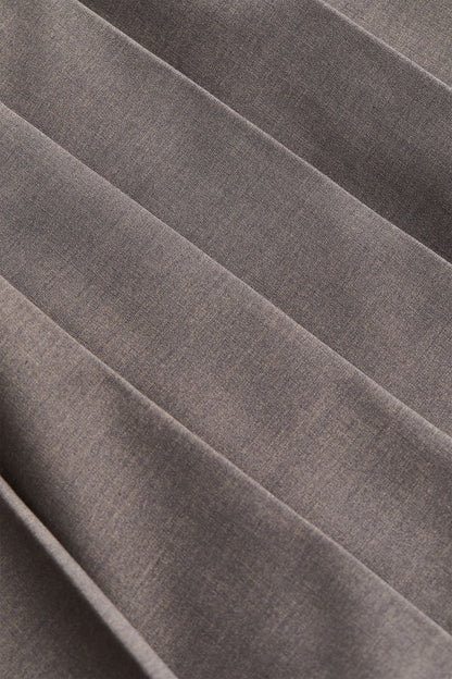 Grey Pleated Mini-Skirt