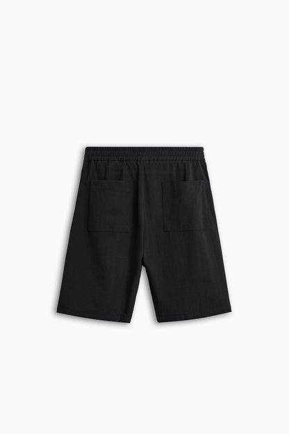 Black Relaxed Fit Shorts