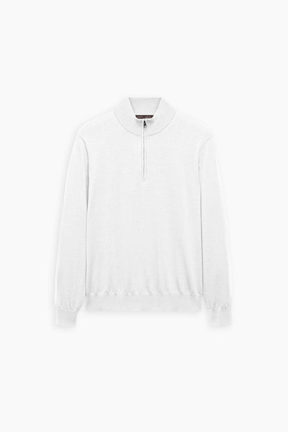 White Quarter Zip Shirt