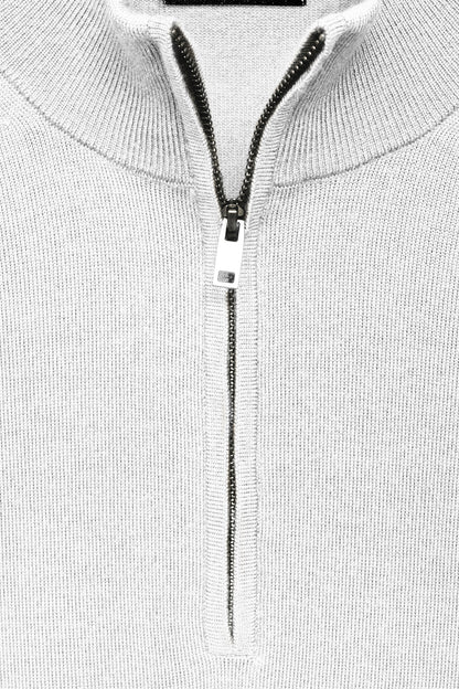 White Quarter Zip Shirt