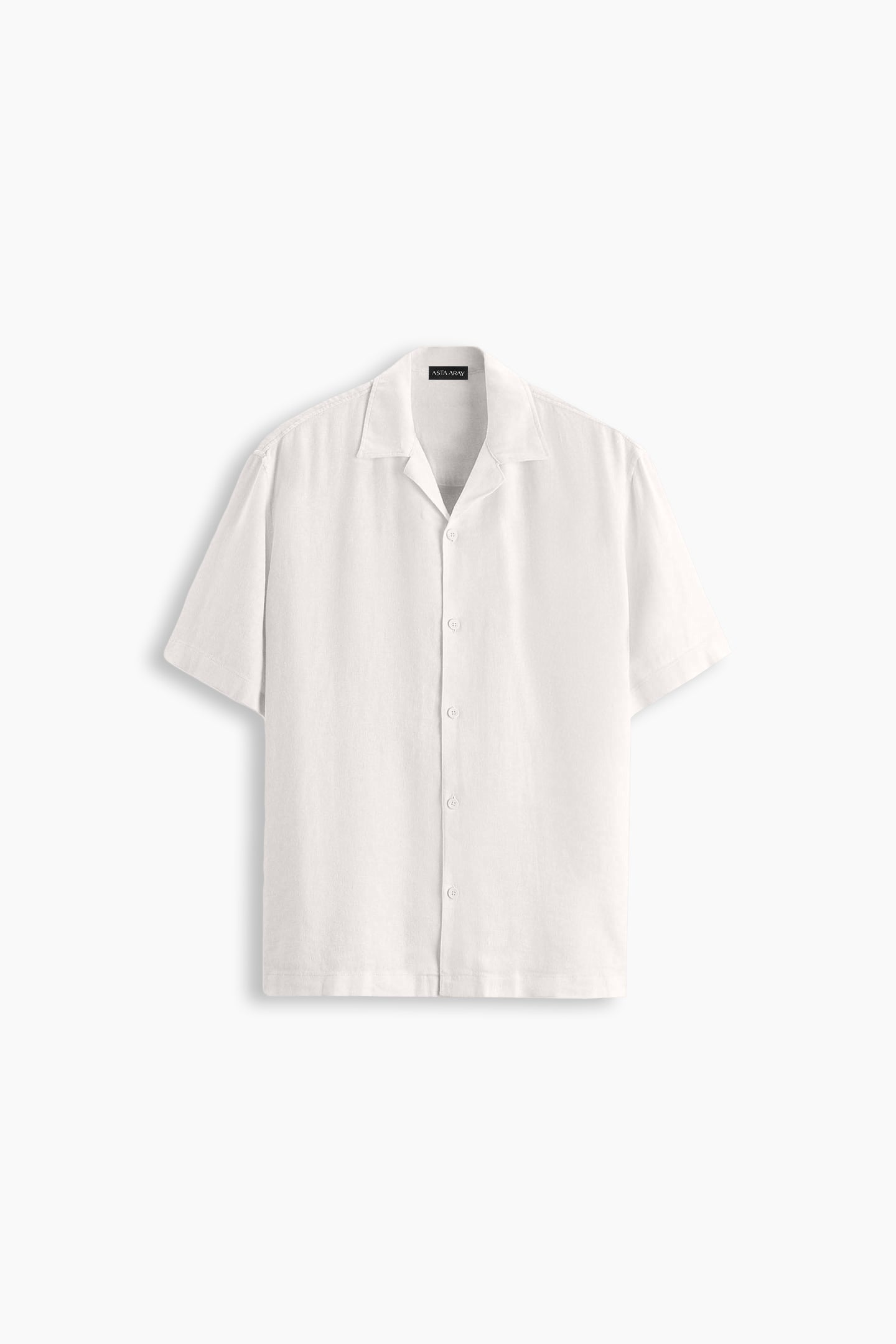 White Short Sleeve Relaxed Fit Shirt