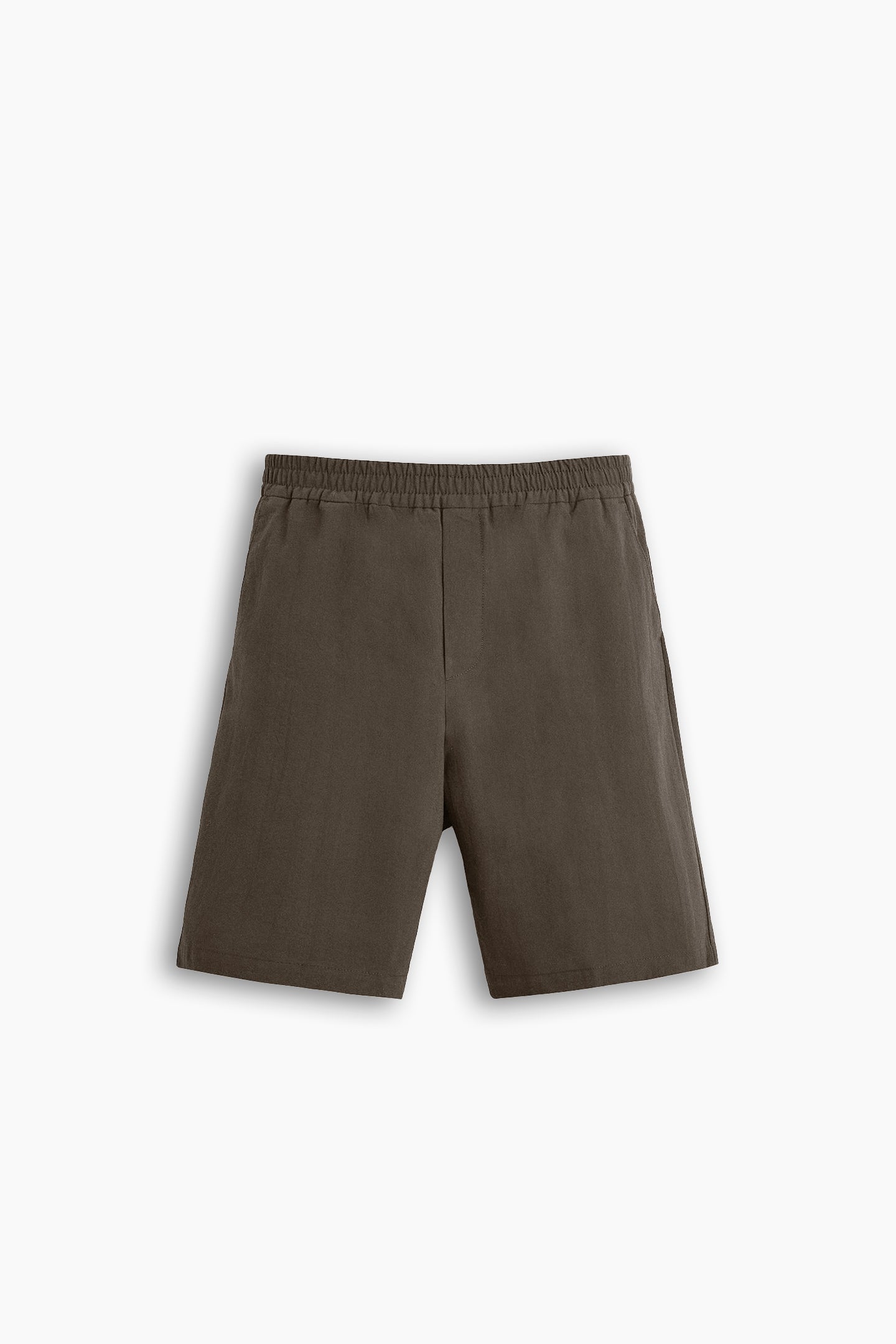 Wood Brown Relaxed Fit Shorts