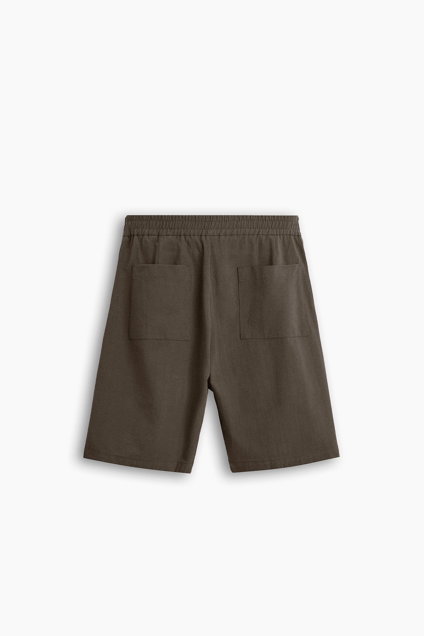 Wood Brown Relaxed Fit Shorts