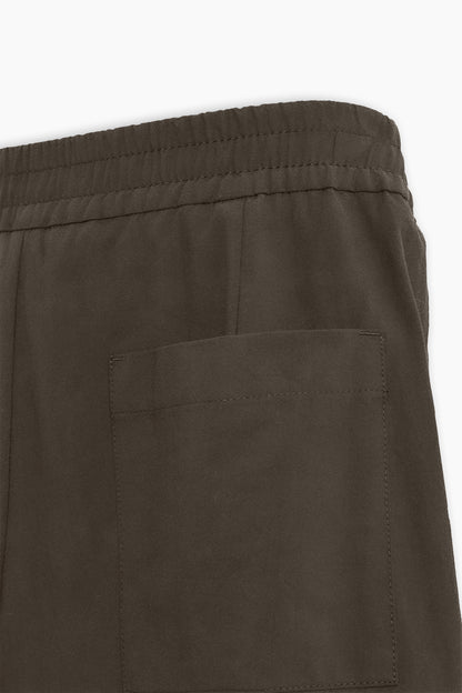 Wood Brown Relaxed Fit Shorts