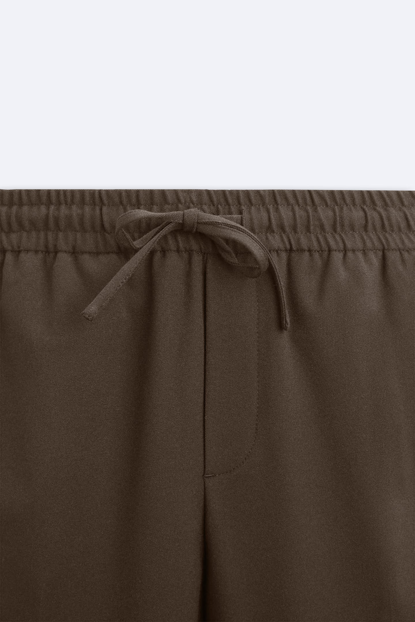 WoodBrown Drawstring Trousers