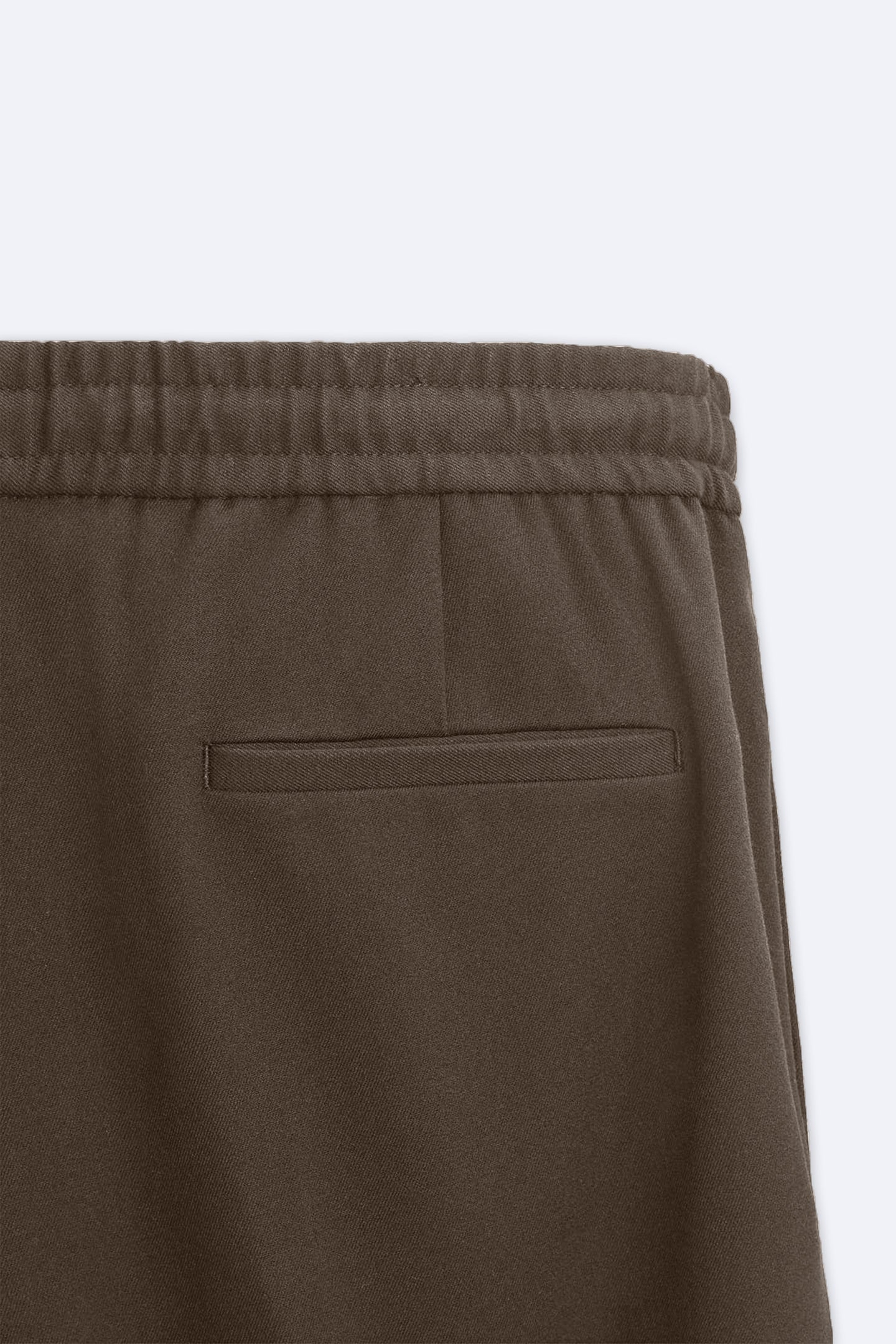 WoodBrown Drawstring Trousers