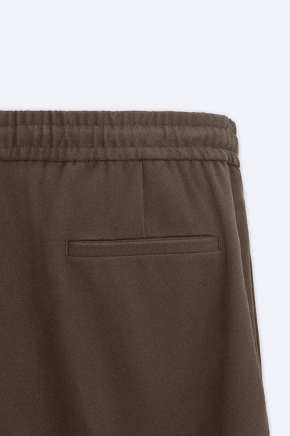 WoodBrown Drawstring Trousers