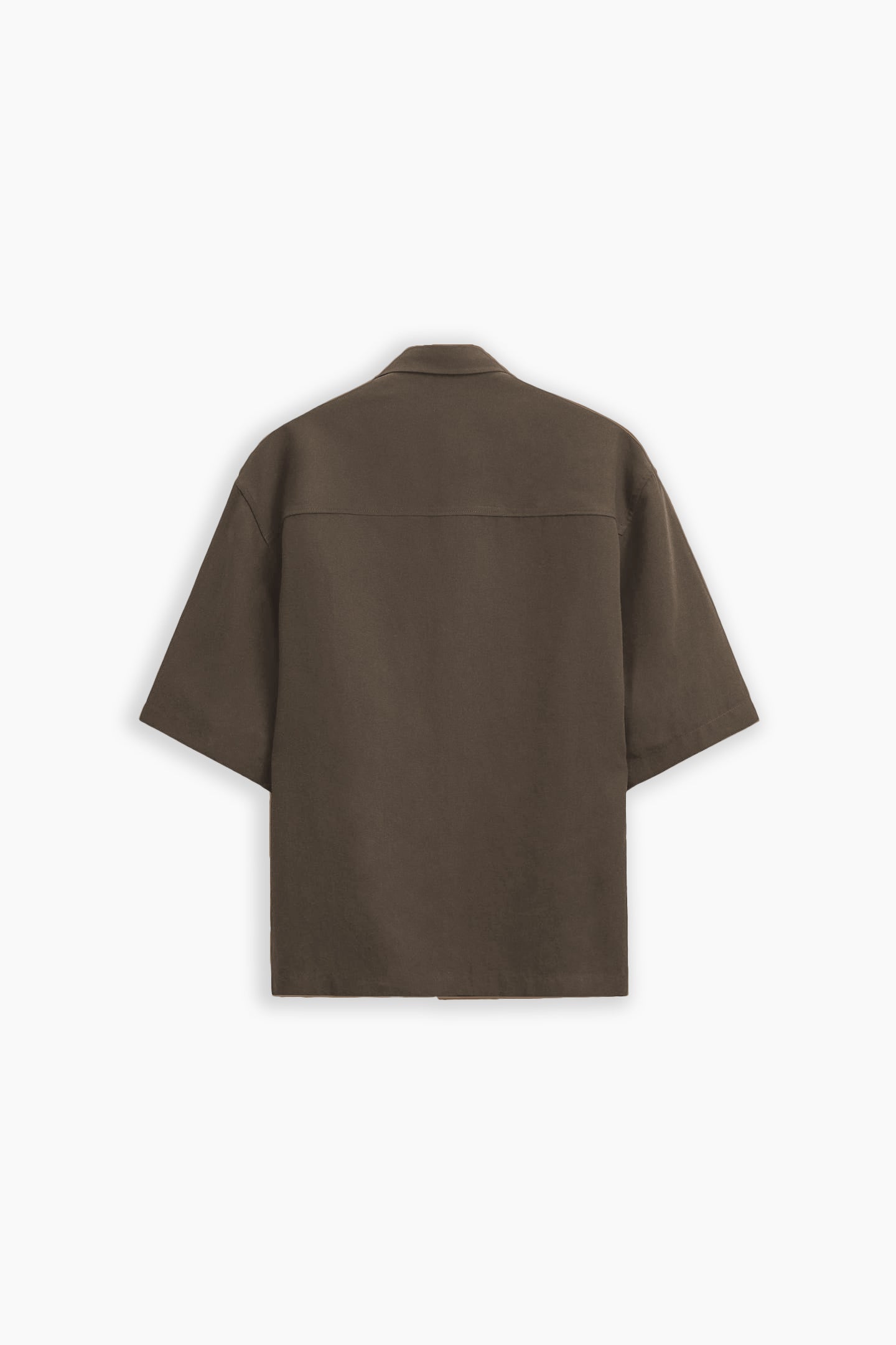 Woodbrown Linen Shirt with Pockets