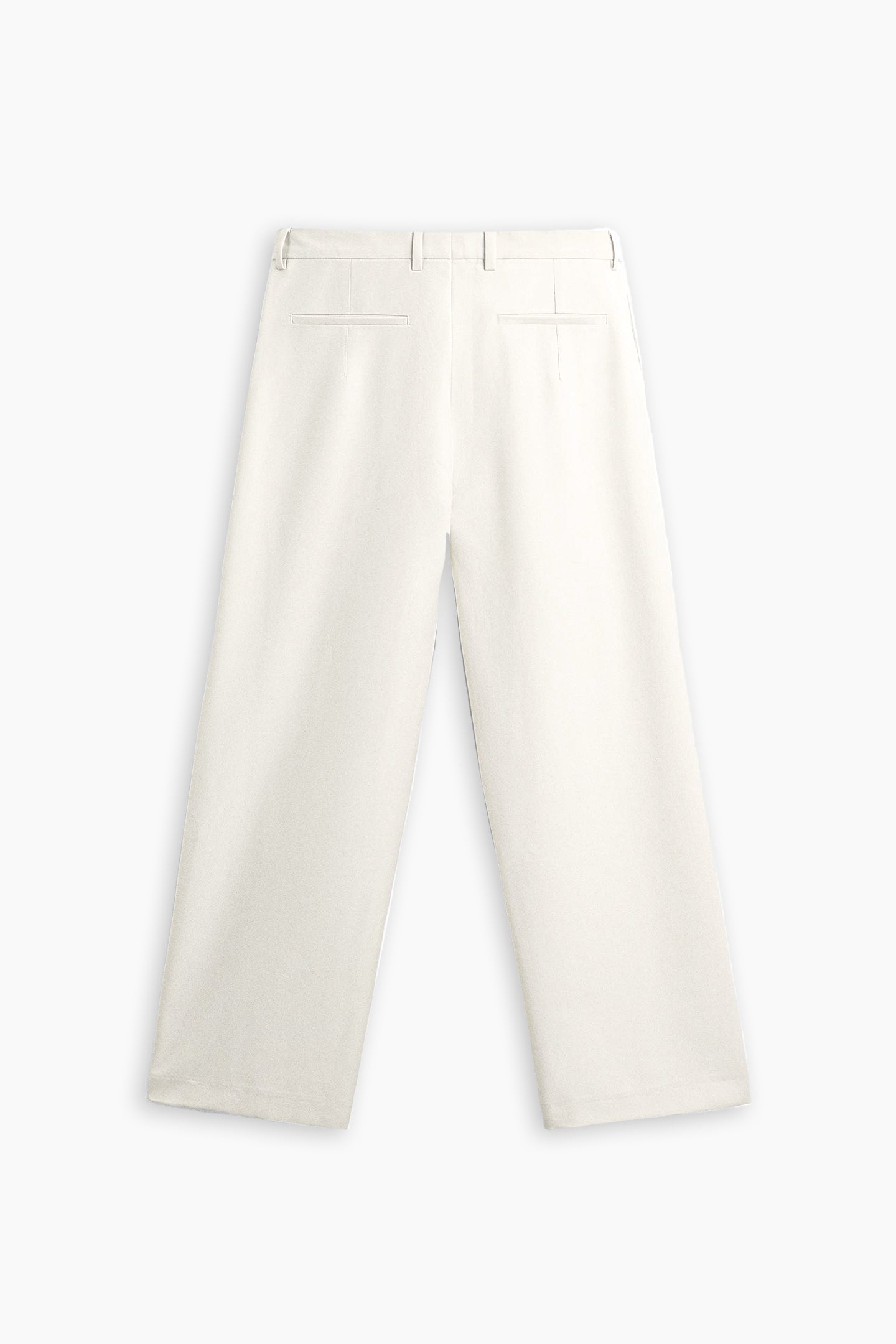 Beige Pleated Wide Leg Pants