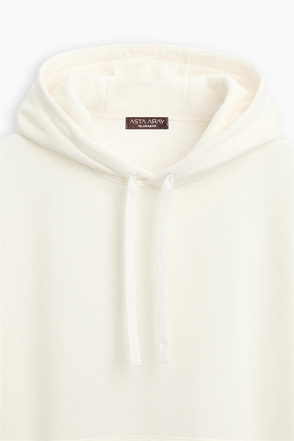 Beige Hooded Sweatshirt