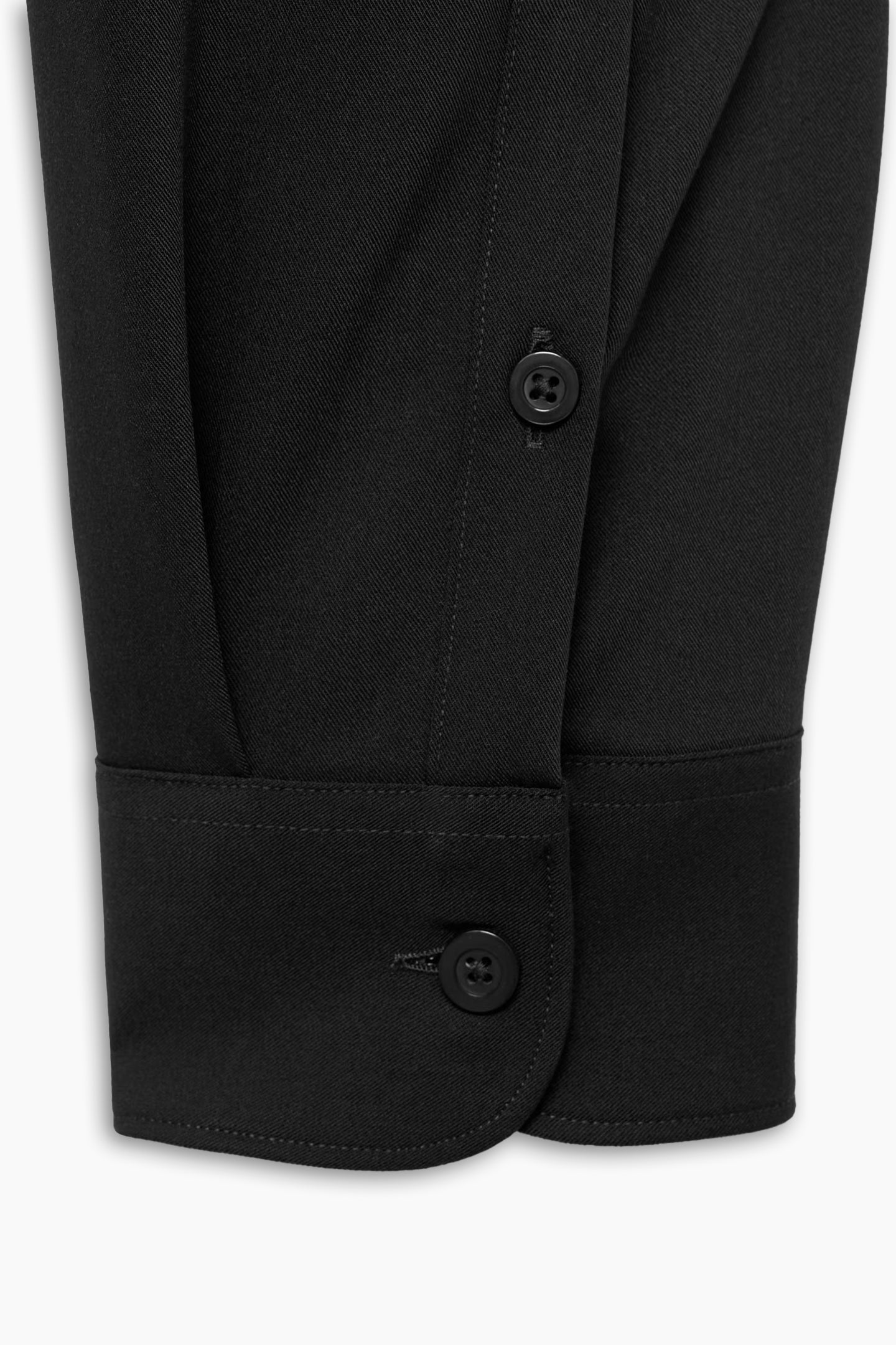 Black Loose Fit Shirt With Pocket