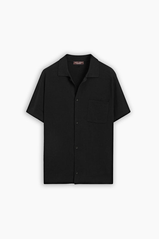 Black Cardigan Shirt