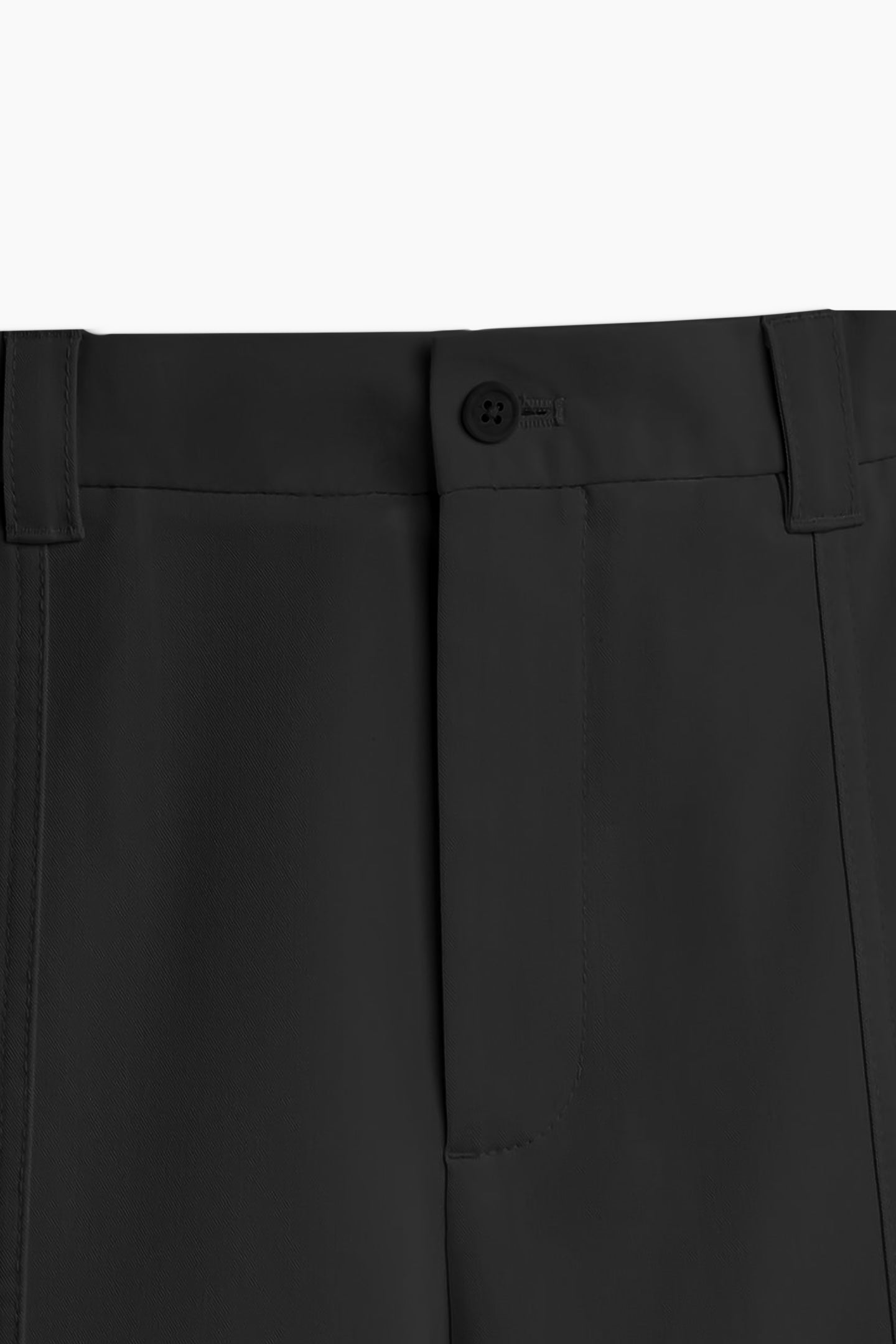 Ön Dikiş Detaylı Siyah Pantolon