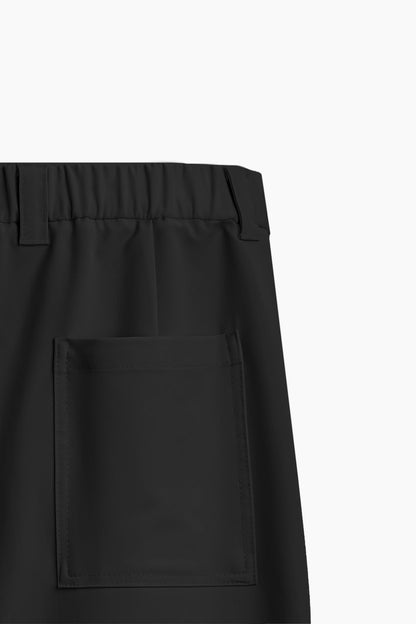 Ön Dikiş Detaylı Siyah Pantolon