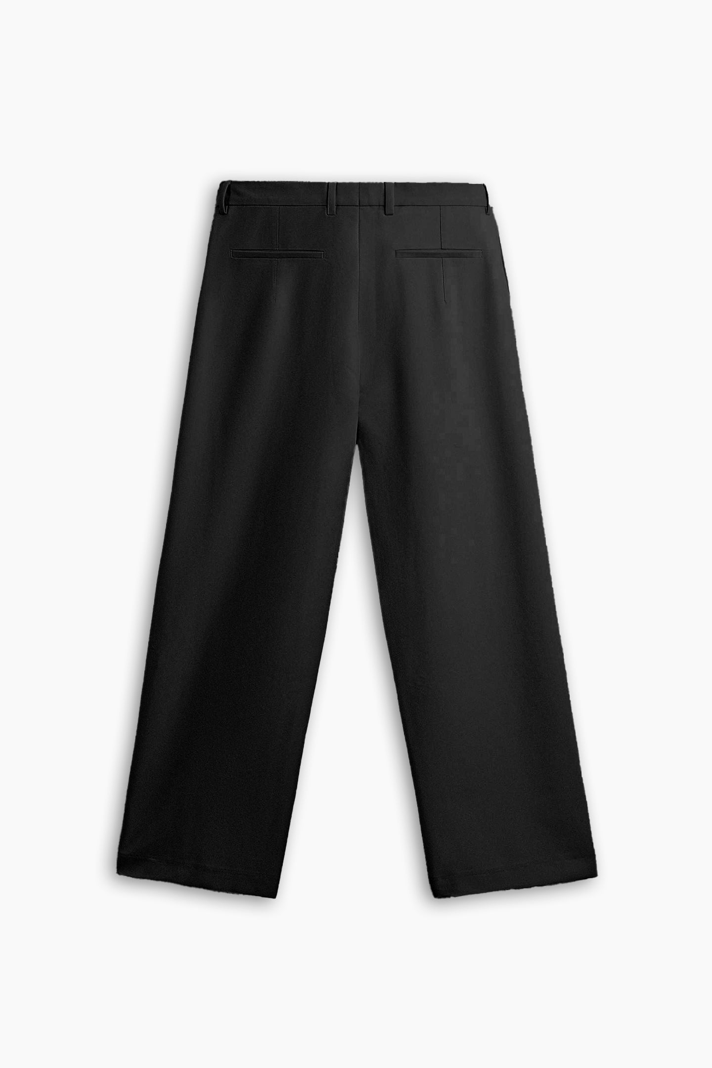 Black Pleated Wide Leg Pants