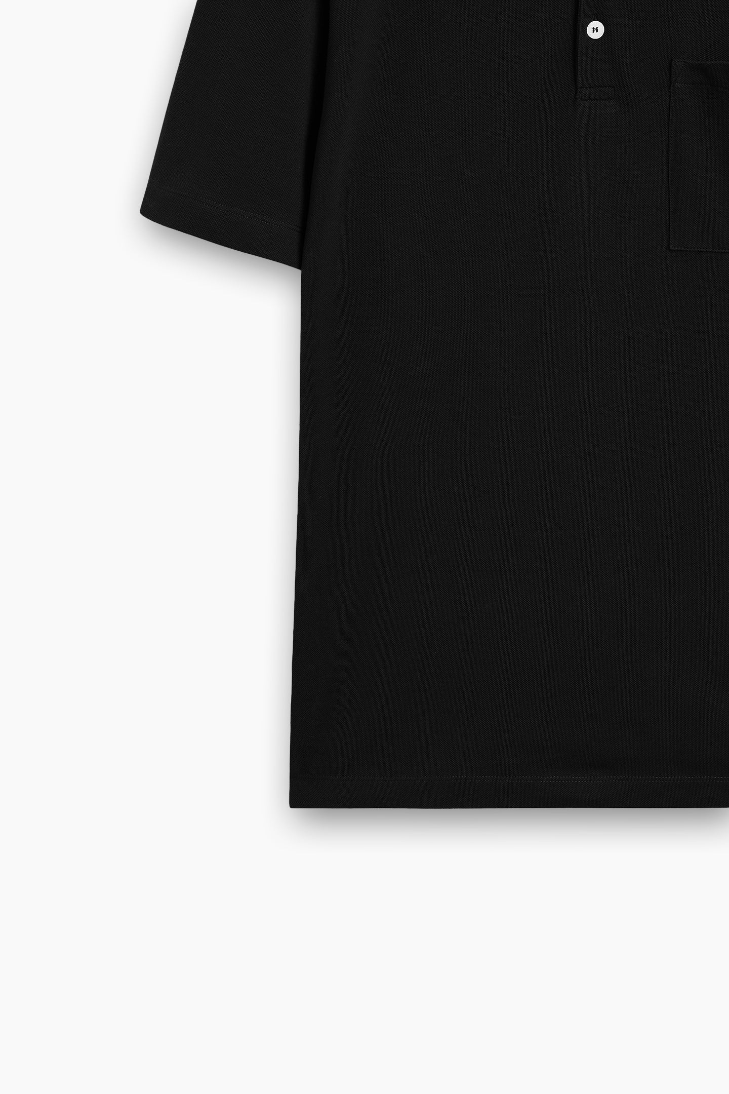 Contrast Buttoned Polo Shirt