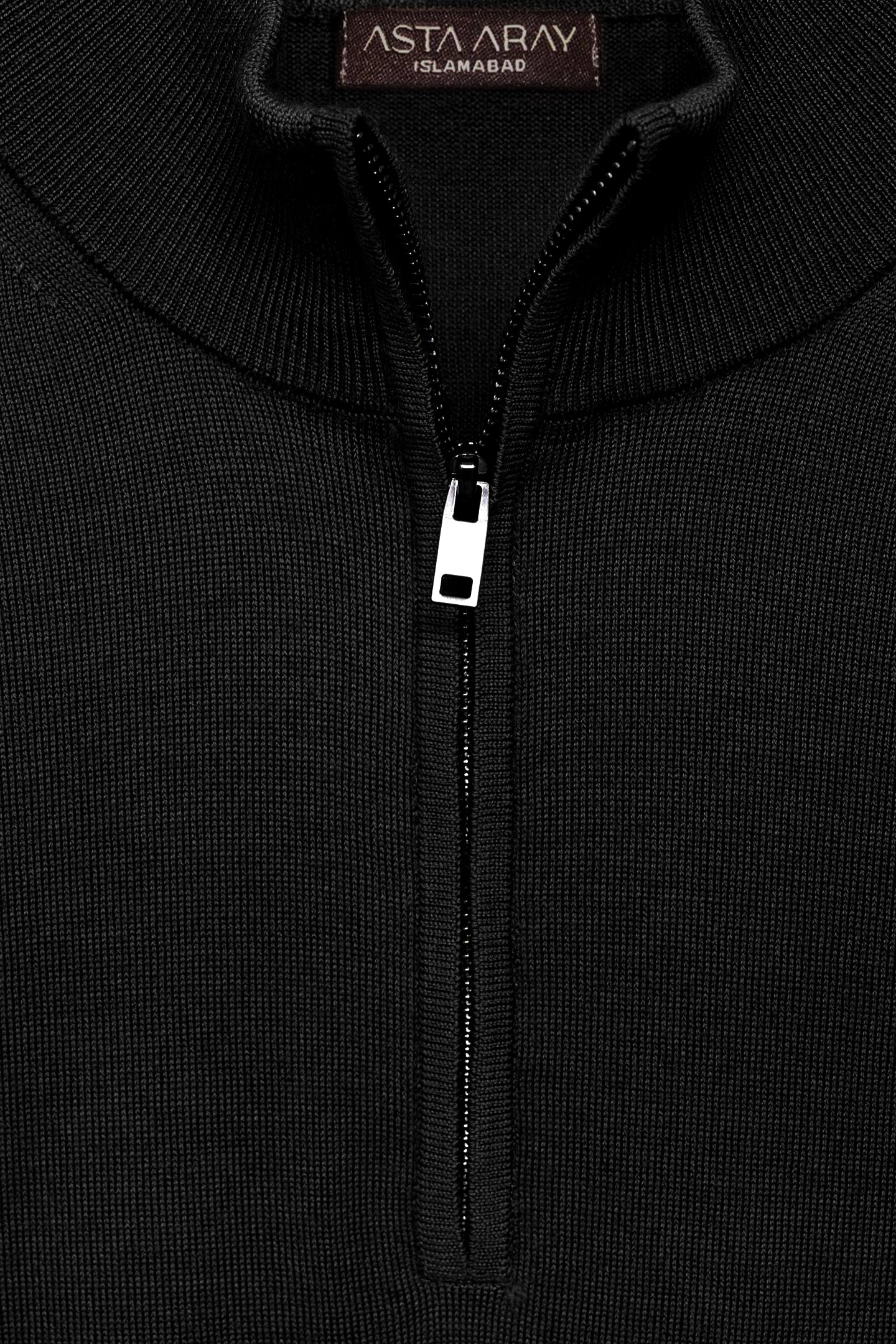 Black Quarter Zip Shirt