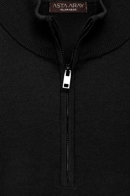 Black Quarter Zip Shirt