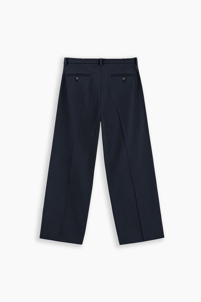 Wide Fit Navy Blue Pants