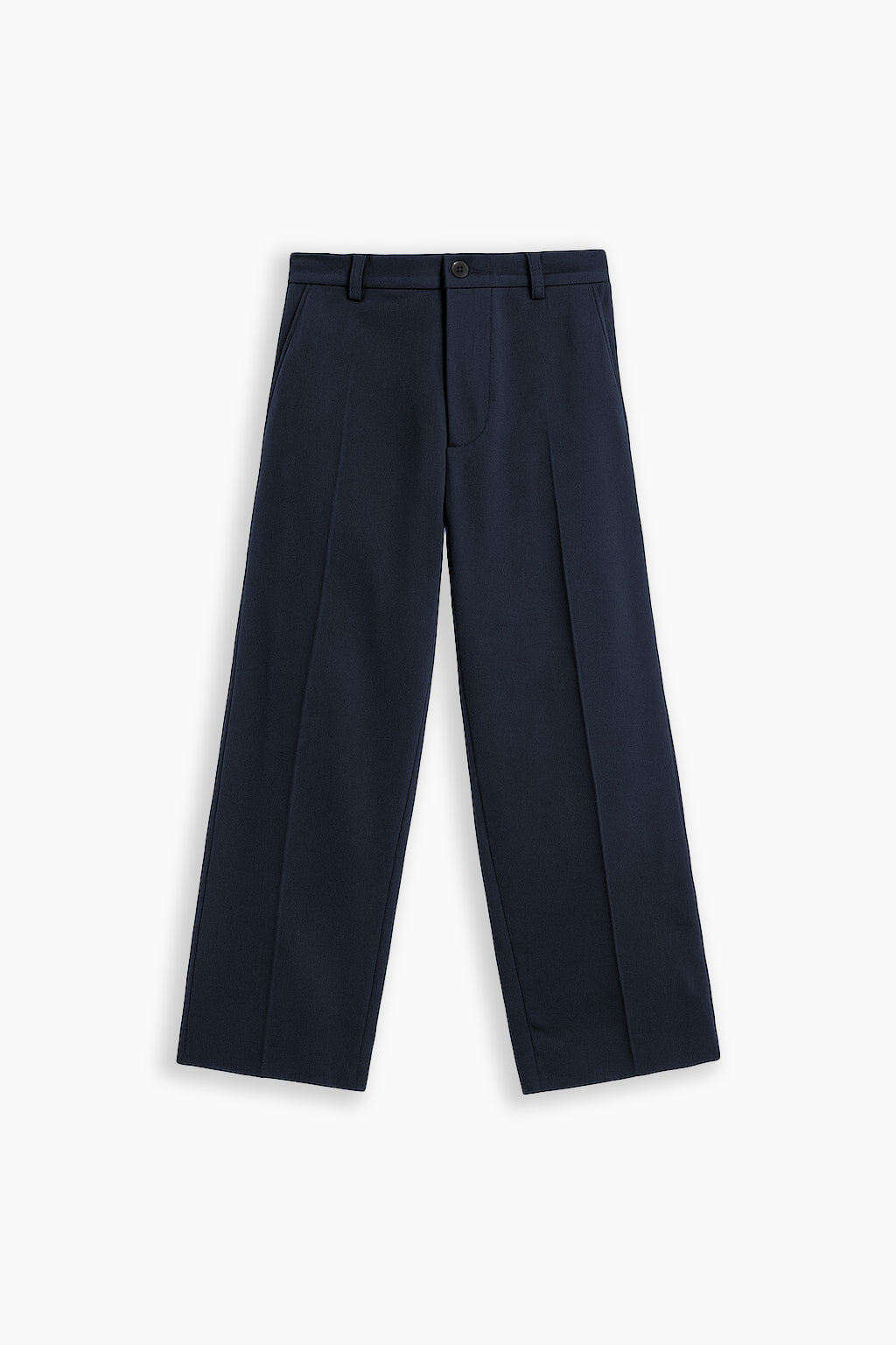 Wide Fit Navy Blue Pants