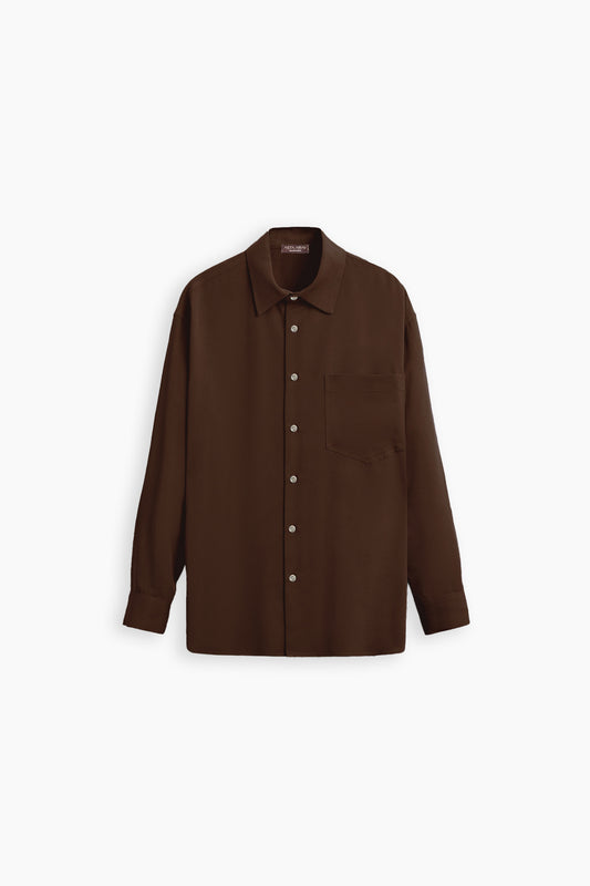 Brown Loose Fit Shirt