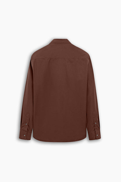 Brown Welt Pocket Regular Fit Shirt