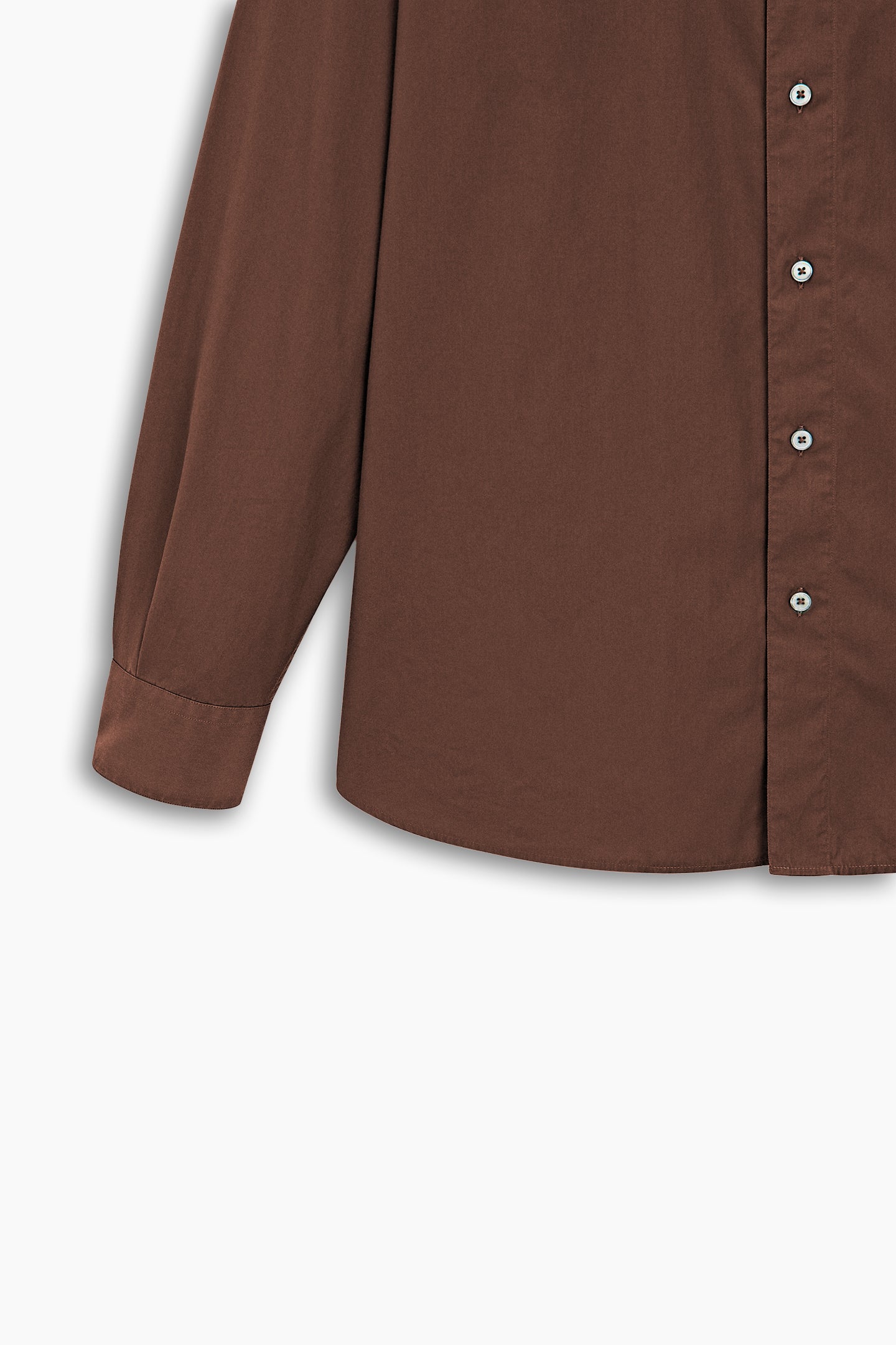 Brown Welt Pocket Regular Fit Shirt