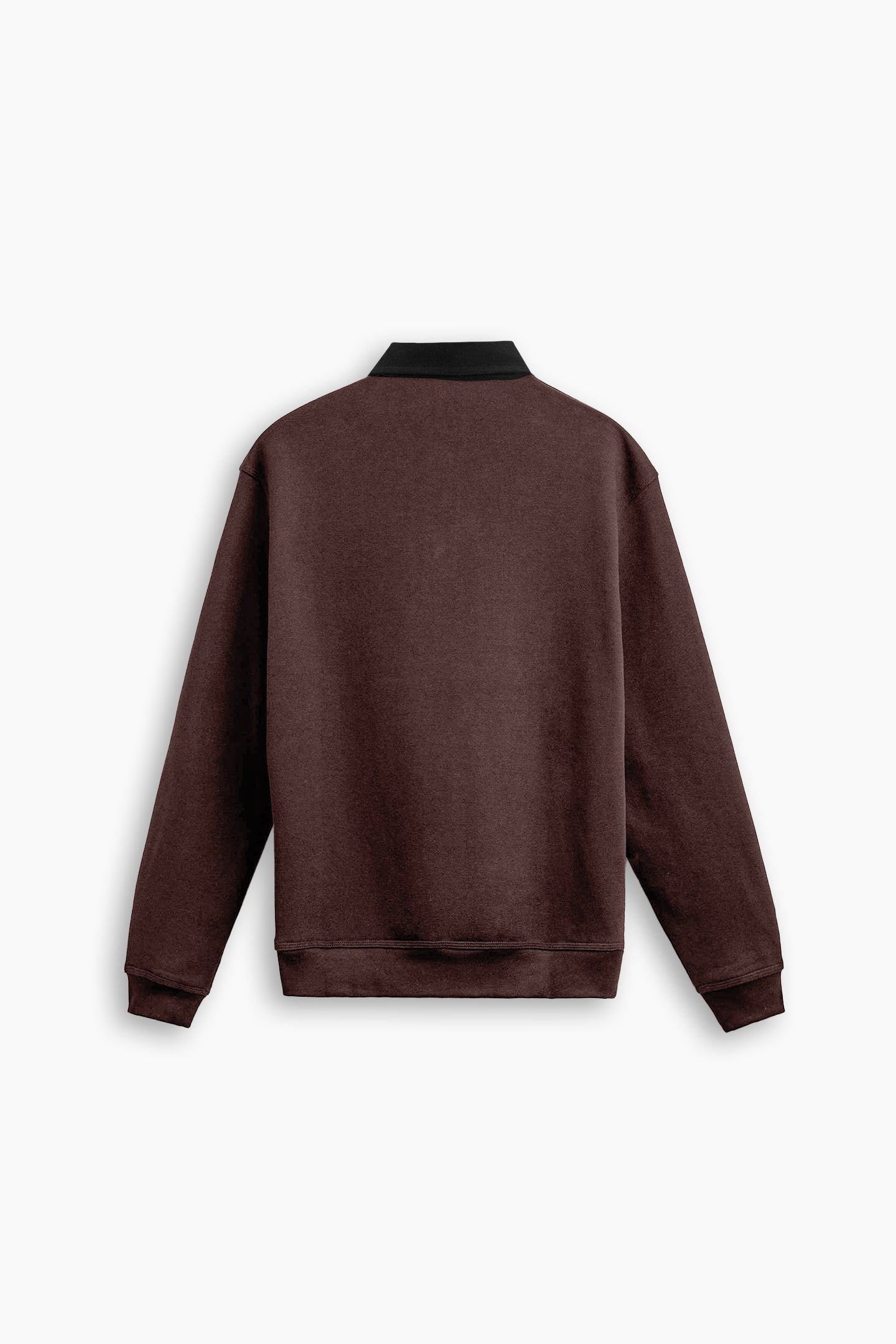 Brown & Black Contrast Polo Shirt