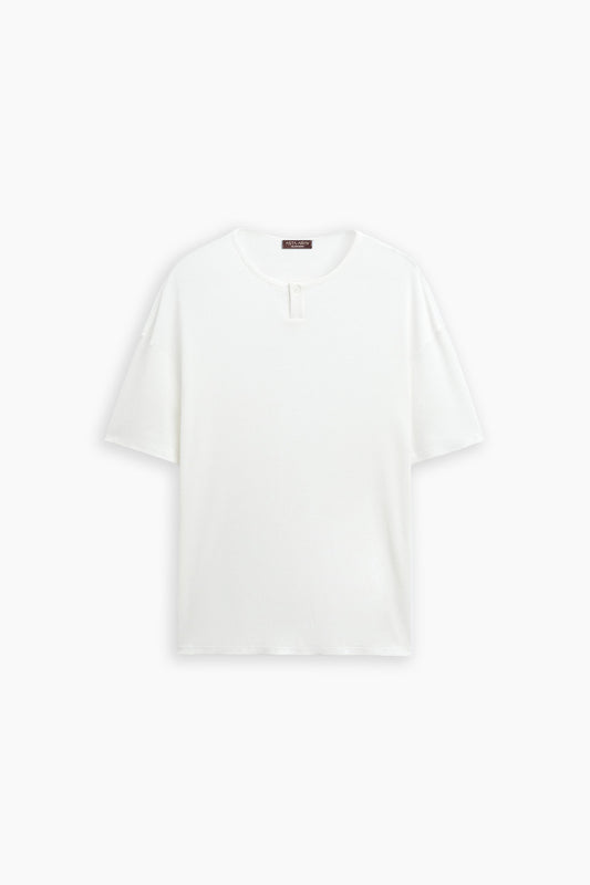 Buttoned Neck T-Shirt