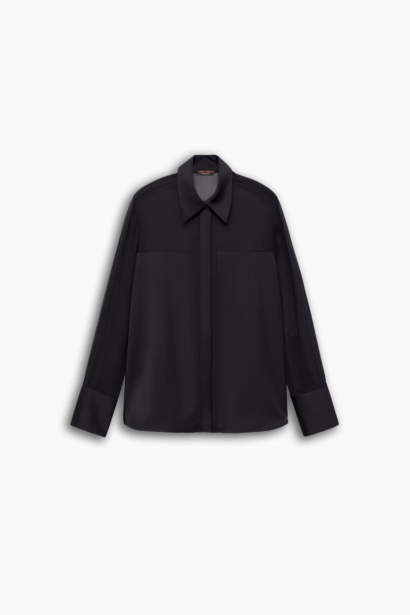 Concealed Button Chiffon Shirt