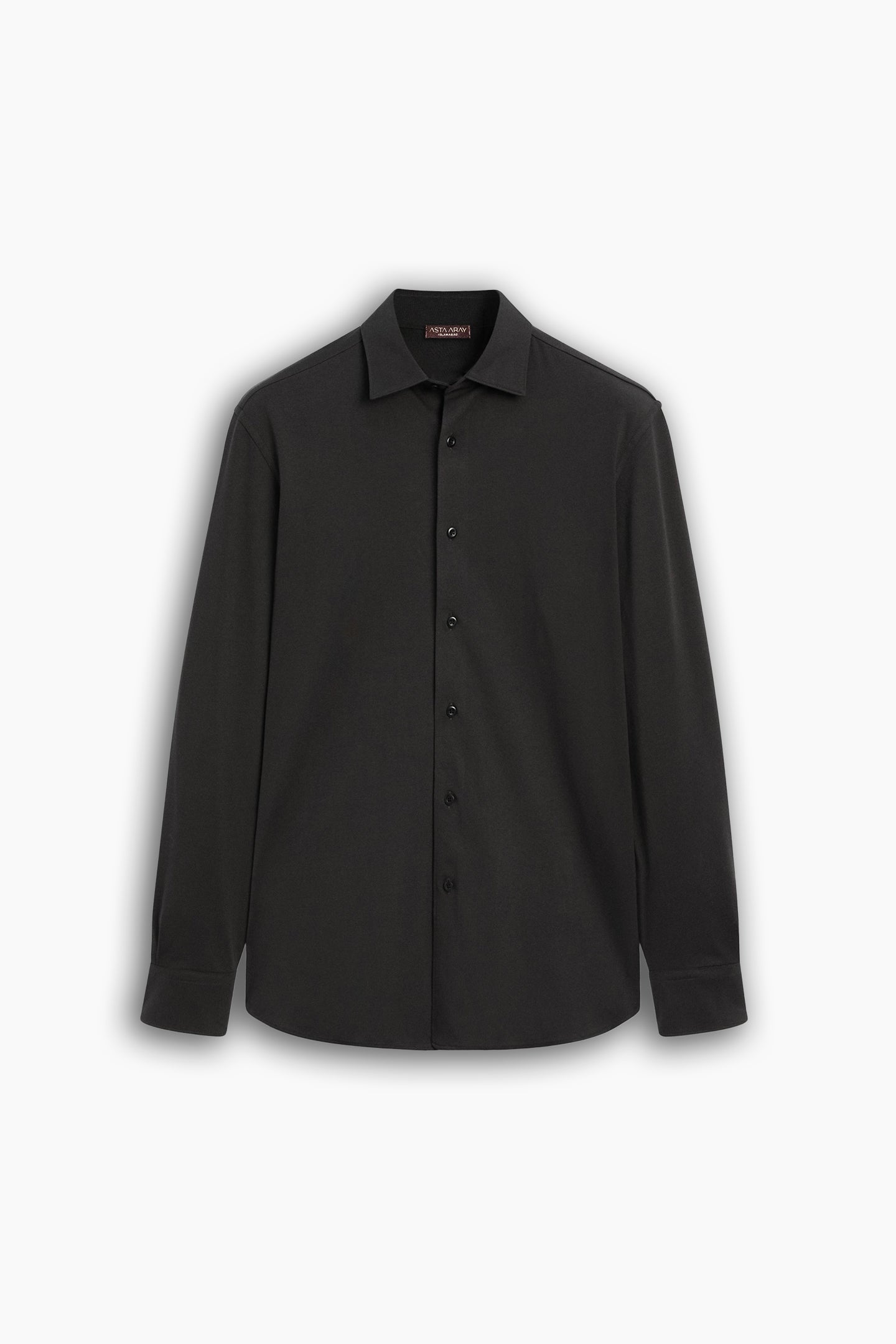Classic Black Collared Shirt