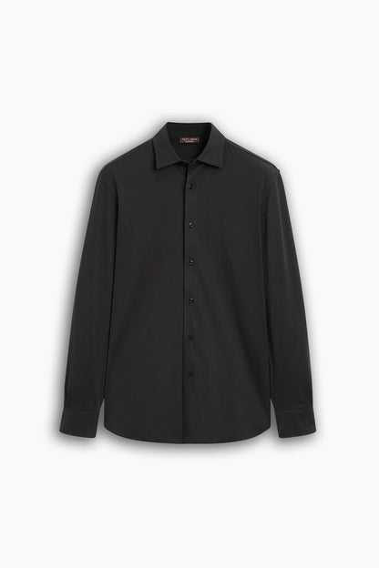 Classic Black Collared Shirt
