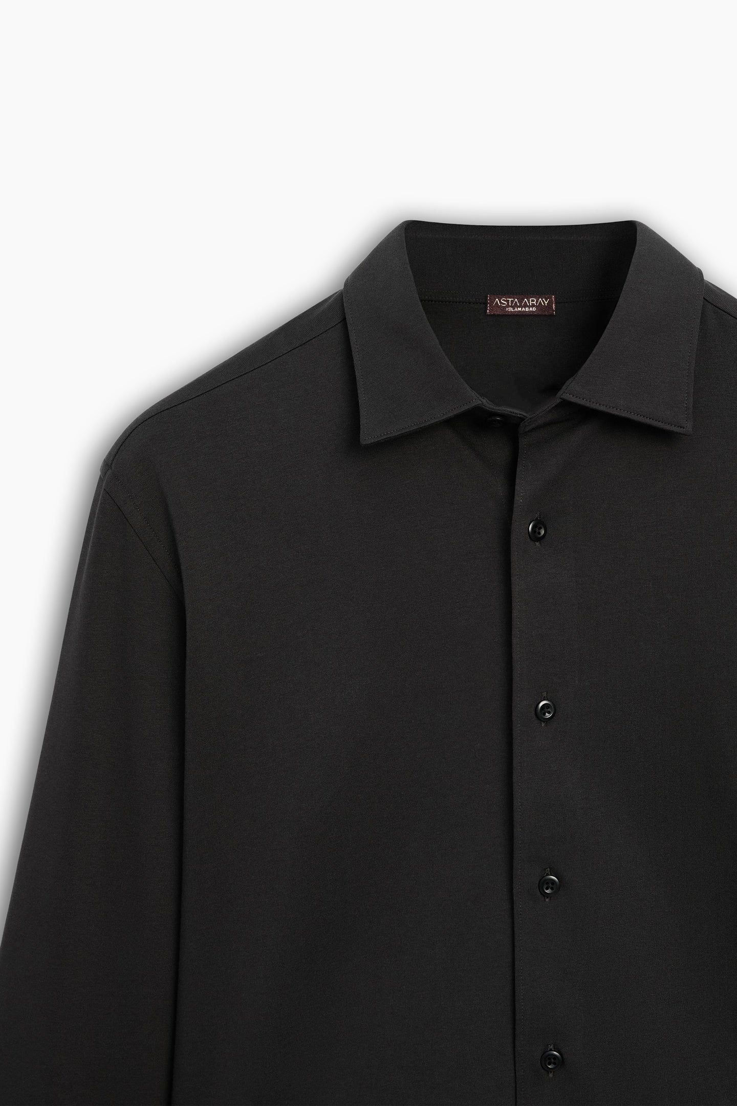 Classic Black Collared Shirt