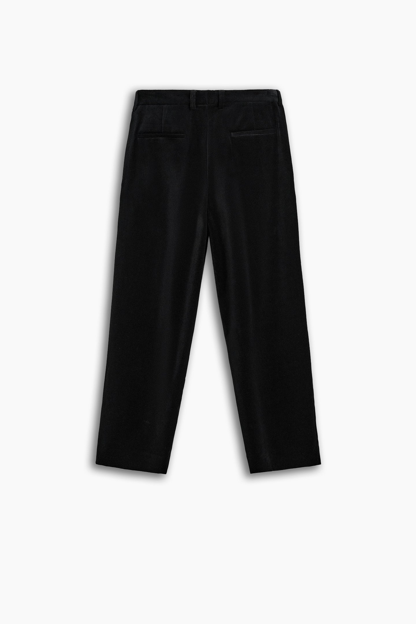 Cotton Velvet Pleated Trousers