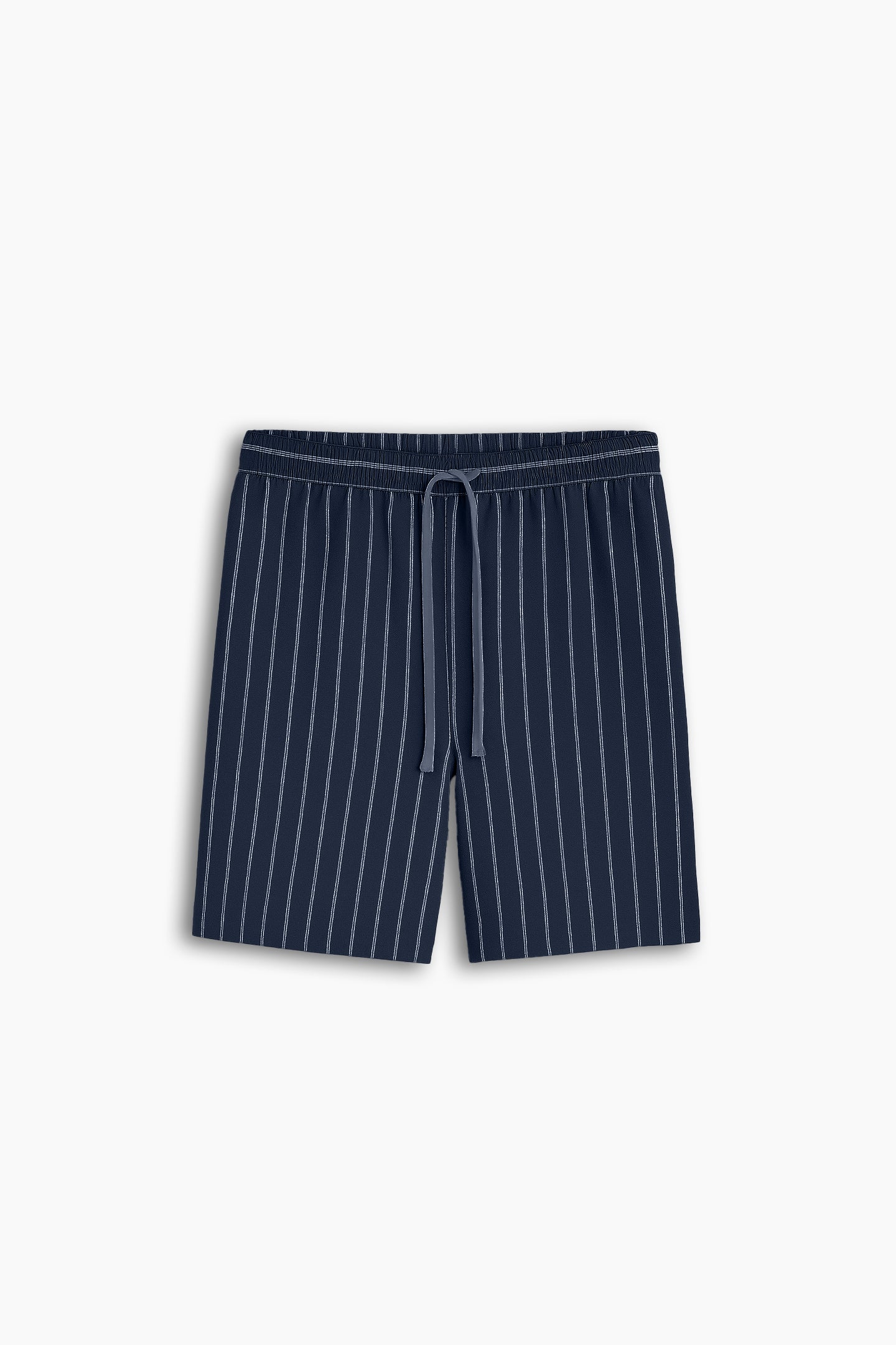 Navy Blue Striped Short